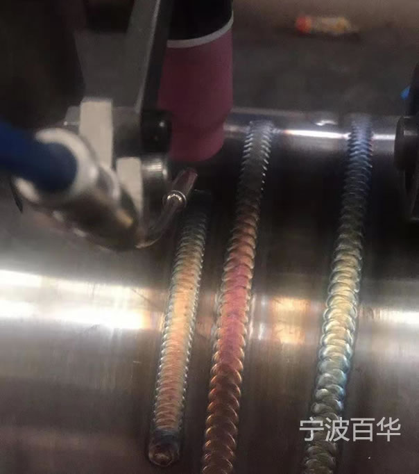 龙门式直环缝自动焊机焊接效果