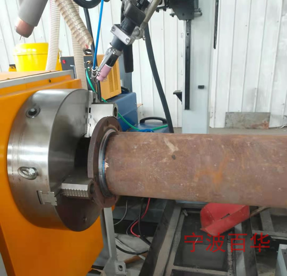 现场管道焊接设备：碳钢法兰氩弧焊管道自动焊机
