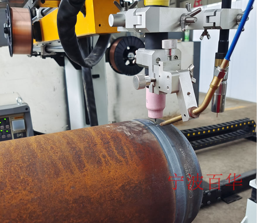 氩弧焊管道自动焊机小碳钢罐体焊接